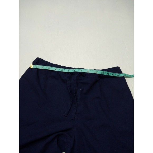 WS Uniform Dark Navy Blue Scrub Pants Size Small Drawstring And Elastic Waist - Picture 3 of 5